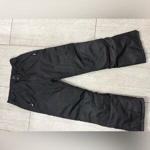 Black Insulated Ski Snow Pants – Adjustable Fit – Gently Used